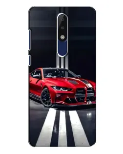 Чехол для Nokia 5.1 Plus (X5) с картинкой «Красная BMW на дороге» Чехол для Nokia 5.1 Plus (X5) с картинкой «Красная BMW на дороге»