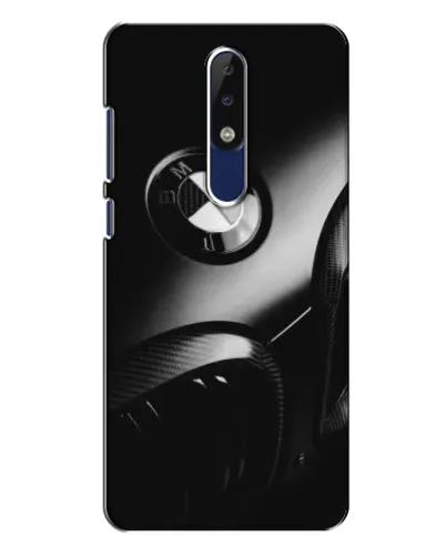 Чехол для Nokia 5.1 Plus (X5) с картинкой «Эмблема BMW — макро»