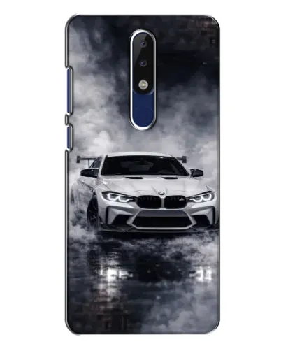 Чехол для Nokia 5.1 Plus (X5) с картинкой «BMW сквозь туман»