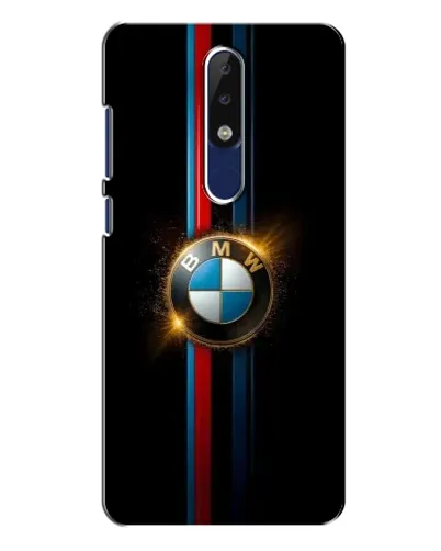 Чехол для Nokia 5.1 Plus (X5) с картинкой «BMW M-Power неон»