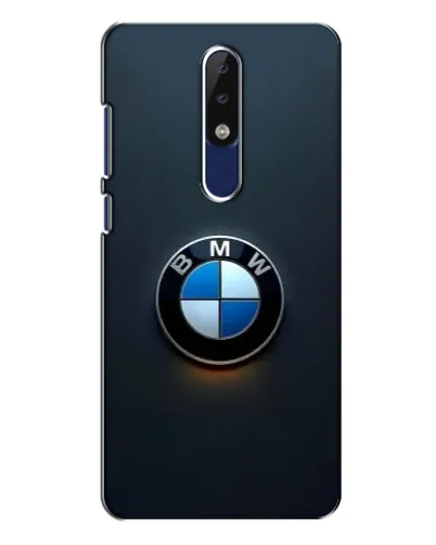 Чехол для Nokia 5.1 Plus (X5) с картинкой «Логотип BMW — минимализм»