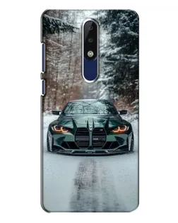 Чехол для Nokia 5.1 Plus (X5) с картинкой «BMW в зимнем лесу» Чехол для Nokia 5.1 Plus (X5) с картинкой «BMW в зимнем лесу»