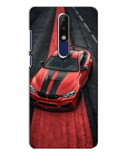 Чехол для Nokia 5.1 Plus (X5) с картинкой «BMW на красной дорожке»