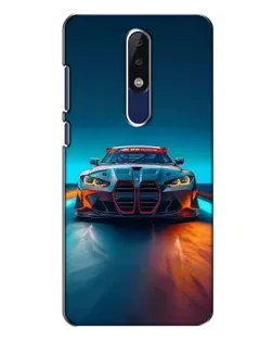 Чехол для Nokia 5.1 Plus (X5) с картинкой «BMW — огни неона» Чехол для Nokia 5.1 Plus (X5) с картинкой «BMW — огни неона»