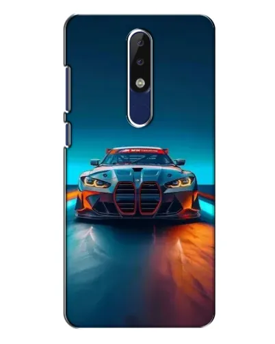 Чехол для Nokia 5.1 Plus (X5) с картинкой «BMW — огни неона» Чехол для Nokia 5.1 Plus (X5) с картинкой «BMW — огни неона»