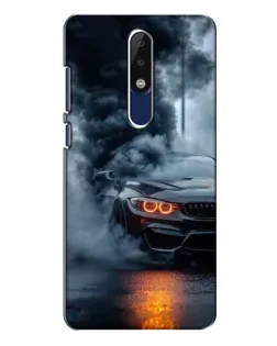 Чехол для Nokia 5.1 Plus (X5) с картинкой «BMW M-Power — абстракция» Чехол для Nokia 5.1 Plus (X5) с картинкой «BMW M-Power — абстракция»