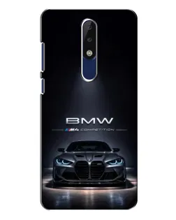 Чехол для Nokia 5.1 Plus (X5) с картинкой «BMW сквозь ночной город» Чехол для Nokia 5.1 Plus (X5) с картинкой «BMW сквозь ночной город»