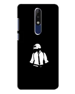 Чехол для Nokia 5.1 Plus (X5) с картинкой «PUBG — белый шлем»