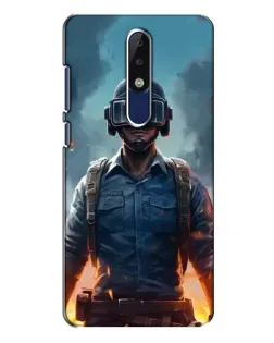 Чехол для Nokia 5.1 Plus (X5) с картинкой «PUBG — реалистичный герой»