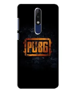 Чехол для Nokia 5.1 Plus (X5) с картинкой «PUBG — золотой логотип»