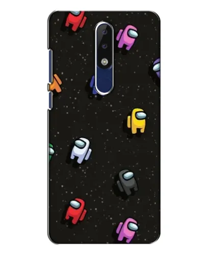 Чехол для Nokia 5.1 Plus (X5) с картинкой «Космический паттерн Among Us» Чехол для Nokia 5.1 Plus (X5) с картинкой «Космический паттерн Among Us»