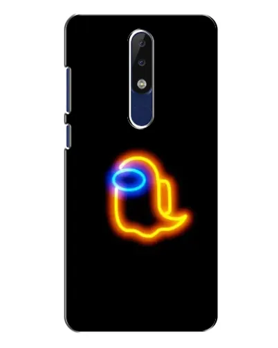 Чехол для Nokia 5.1 Plus (X5) с картинкой «Among Us неоновое сияние» Чехол для Nokia 5.1 Plus (X5) с картинкой «Among Us неоновое сияние»