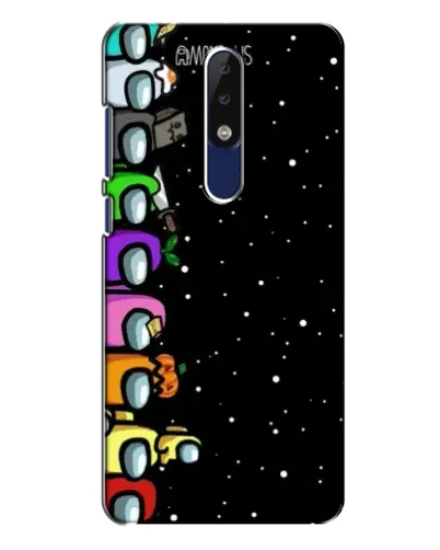 Чехол для Nokia 5.1 Plus (X5) с картинкой «Команда Among Us» Чехол для Nokia 5.1 Plus (X5) с картинкой «Команда Among Us»