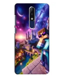 Чехол для Nokia 5.1 Plus (X5) с картинкой «Стив и космос» Чехол для Nokia 5.1 Plus (X5) с картинкой «Стив и космос»