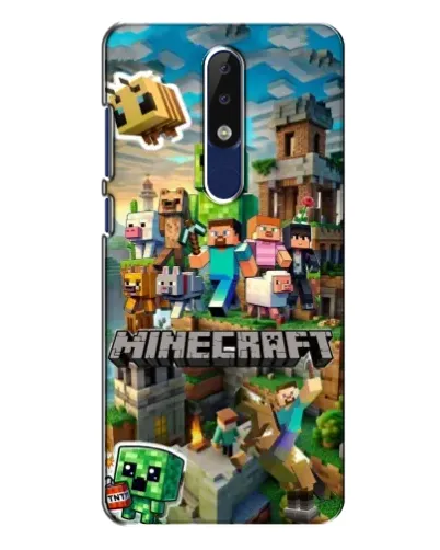 Чехол для Nokia 5.1 Plus (X5) с картинкой «Замок Minecraft» Чехол для Nokia 5.1 Plus (X5) с картинкой «Замок Minecraft»