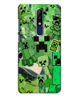 Чехол для Nokia 5.1 Plus (X5) с картинкой «Криперы Minecraft» Чехол для Nokia 5.1 Plus (X5) с картинкой «Криперы Minecraft»
