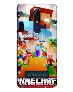 Чехол для Nokia 5.1 Plus (X5) с картинкой «Minecraft герои игры» Чехол для Nokia 5.1 Plus (X5) с картинкой «Minecraft герои игры»