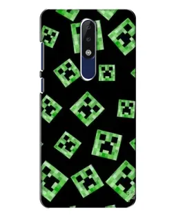 Чехол для Nokia 5.1 Plus (X5) с картинкой «Паттерн с криперами» Чехол для Nokia 5.1 Plus (X5) с картинкой «Паттерн с криперами»