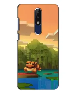 Чехол для Nokia 5.1 Plus (X5) с картинкой «Майнкрафт закат солнца» Чехол для Nokia 5.1 Plus (X5) с картинкой «Майнкрафт закат солнца»