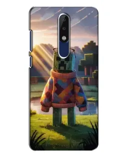 Чехол для Nokia 5.1 Plus (X5) с картинкой «Крипер в свитере» Чехол для Nokia 5.1 Plus (X5) с картинкой «Крипер в свитере»
