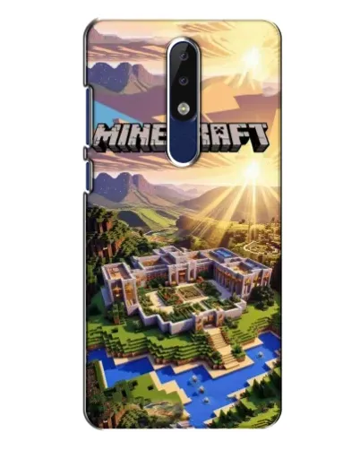 Чехол для Nokia 5.1 Plus (X5) с картинкой «Minecraft панорама» Чехол для Nokia 5.1 Plus (X5) с картинкой «Minecraft панорама»