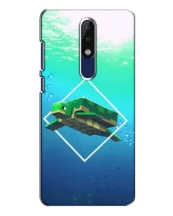 Чехол для Nokia 5.1 Plus (X5) с картинкой «Черепаха Minecraft» Чехол для Nokia 5.1 Plus (X5) с картинкой «Черепаха Minecraft»