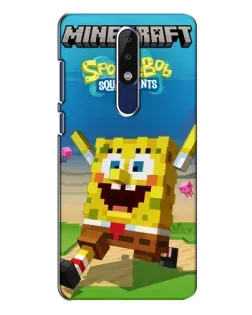 Чехол для Nokia 5.1 Plus (X5) с картинкой «Губка Боб Minecraft» Чехол для Nokia 5.1 Plus (X5) с картинкой «Губка Боб Minecraft»