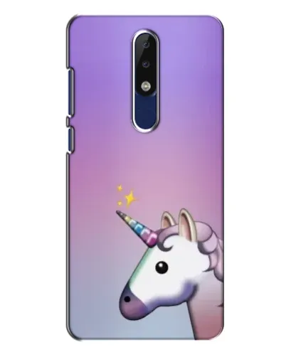 Чехол для Nokia 5.1 Plus (X5) с картинкой «Единорог градиент»
