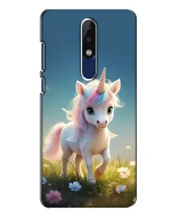 Чехол для Nokia 5.1 Plus (X5) с картинкой «Единорог на поляне» Чехол для Nokia 5.1 Plus (X5) с картинкой «Единорог на поляне»