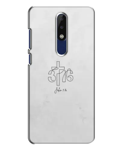Чехол для Nokia 5.1 Plus (X5) с картинкой «Иоанна 3:16 Крест» Чехол для Nokia 5.1 Plus (X5) с картинкой «Иоанна 3:16 Крест»