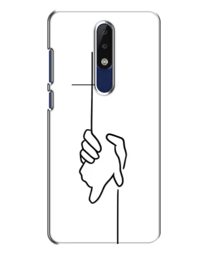 Чехол для Nokia 5.1 Plus (X5) с картинкой «Рука держит» Чехол для Nokia 5.1 Plus (X5) с картинкой «Рука держит»