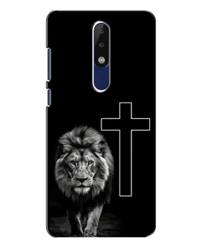 Чехол для Nokia 5.1 Plus (X5) с картинкой «Лев и Крест» Чехол для Nokia 5.1 Plus (X5) с картинкой «Лев и Крест»