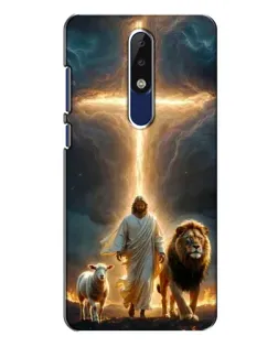 Чехол для Nokia 5.1 Plus (X5) с картинкой «Лев Иуды и Свет» Чехол для Nokia 5.1 Plus (X5) с картинкой «Лев Иуды и Свет»