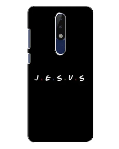 Чехол для Nokia 5.1 Plus (X5) с картинкой «Точки веры J.E.S.U.S.» Чехол для Nokia 5.1 Plus (X5) с картинкой «Точки веры J.E.S.U.S.»