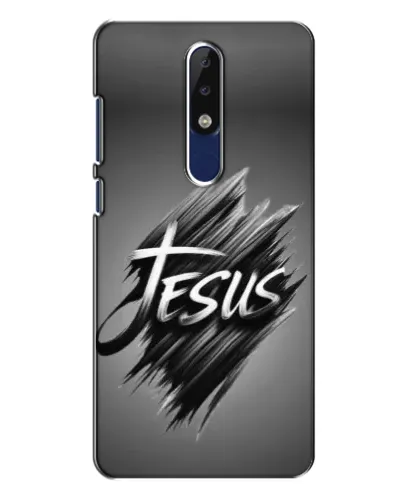 Чехол для Nokia 5.1 Plus (X5) с картинкой «Надпись Jesus Graffiti» Чехол для Nokia 5.1 Plus (X5) с картинкой «Надпись Jesus Graffiti»