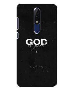 Чехол для Nokia 5.1 Plus (X5) с картинкой «GOD — Бог над всем» Чехол для Nokia 5.1 Plus (X5) с картинкой «GOD — Бог над всем»
