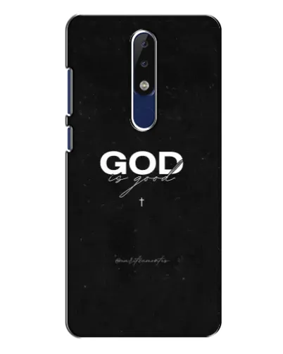 Чехол для Nokia 5.1 Plus (X5) с картинкой «GOD — Бог над всем» Чехол для Nokia 5.1 Plus (X5) с картинкой «GOD — Бог над всем»