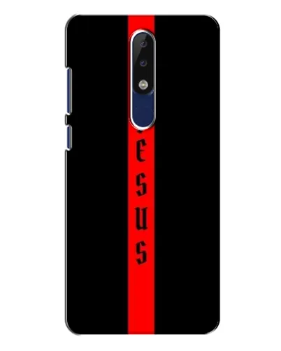 Чехол для Nokia 5.1 Plus (X5) с картинкой «Красная линия веры» Чехол для Nokia 5.1 Plus (X5) с картинкой «Красная линия веры»