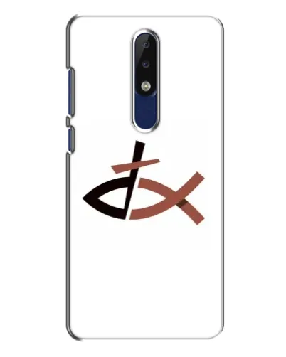 Чехол для Nokia 5.1 Plus (X5) с картинкой «Рыба и крест» Чехол для Nokia 5.1 Plus (X5) с картинкой «Рыба и крест»