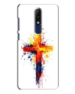 Чехол для Nokia 5.1 Plus (X5) с картинкой «Акварельный крест» Чехол для Nokia 5.1 Plus (X5) с картинкой «Акварельный крест»