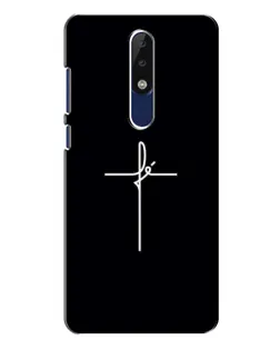 Чехол для Nokia 5.1 Plus (X5) с картинкой «Тонкий крест» Чехол для Nokia 5.1 Plus (X5) с картинкой «Тонкий крест»