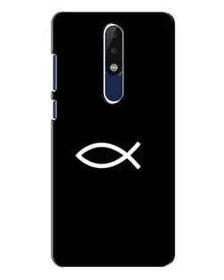 Чехол для Nokia 5.1 Plus (X5) с картинкой «Символ рыбы Jesus» Чехол для Nokia 5.1 Plus (X5) с картинкой «Символ рыбы Jesus»
