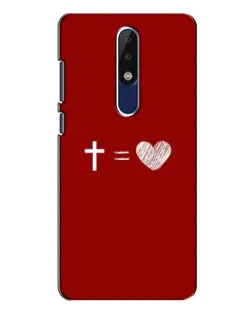 Чехол для Nokia 5.1 Plus (X5) с картинкой «Уравнение любви» Чехол для Nokia 5.1 Plus (X5) с картинкой «Уравнение любви»