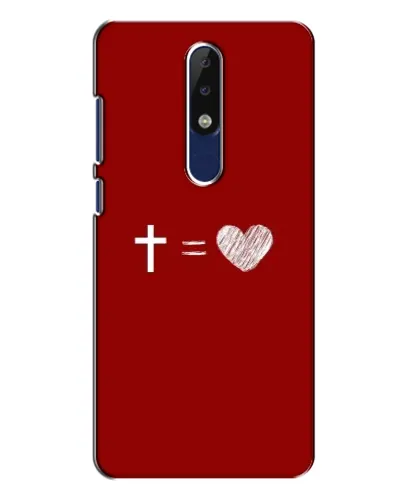 Чехол для Nokia 5.1 Plus (X5) с картинкой «Уравнение любви» Чехол для Nokia 5.1 Plus (X5) с картинкой «Уравнение любви»