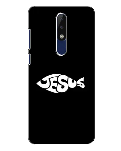 Чехол для Nokia 5.1 Plus (X5) с картинкой «Рыба Jesus» Чехол для Nokia 5.1 Plus (X5) с картинкой «Рыба Jesus»