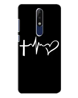 Чехол для Nokia 5.1 Plus (X5) с картинкой «Пульс веры» Чехол для Nokia 5.1 Plus (X5) с картинкой «Пульс веры»