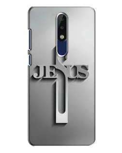 Чехол для Nokia 5.1 Plus (X5) с картинкой «Металлический крест Jesus» Чехол для Nokia 5.1 Plus (X5) с картинкой «Металлический крест Jesus»