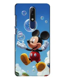 Чехол для Nokia 5.1 Plus (X5) с картинкой «Mickey и мыльные пузыри»