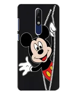 Чехол для Nokia 5.1 Plus (X5) с картинкой «Микки раздвигает стены»