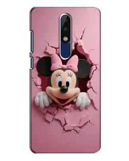 Чехол для Nokia 5.1 Plus (X5) с картинкой «Минни сквозь стену»